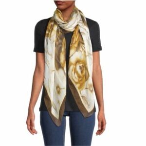 Roberto Cavalli Oversized Floral-Print Scarf, 50” x 73”